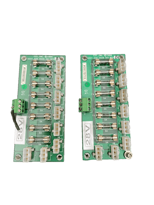 CSI DELARUE CASH SYSTEMS 608 - 0028 - 001 608 - 0027 - 001 AMPCB - 1 - 0 28V BOARD x2pc - KLR Automation