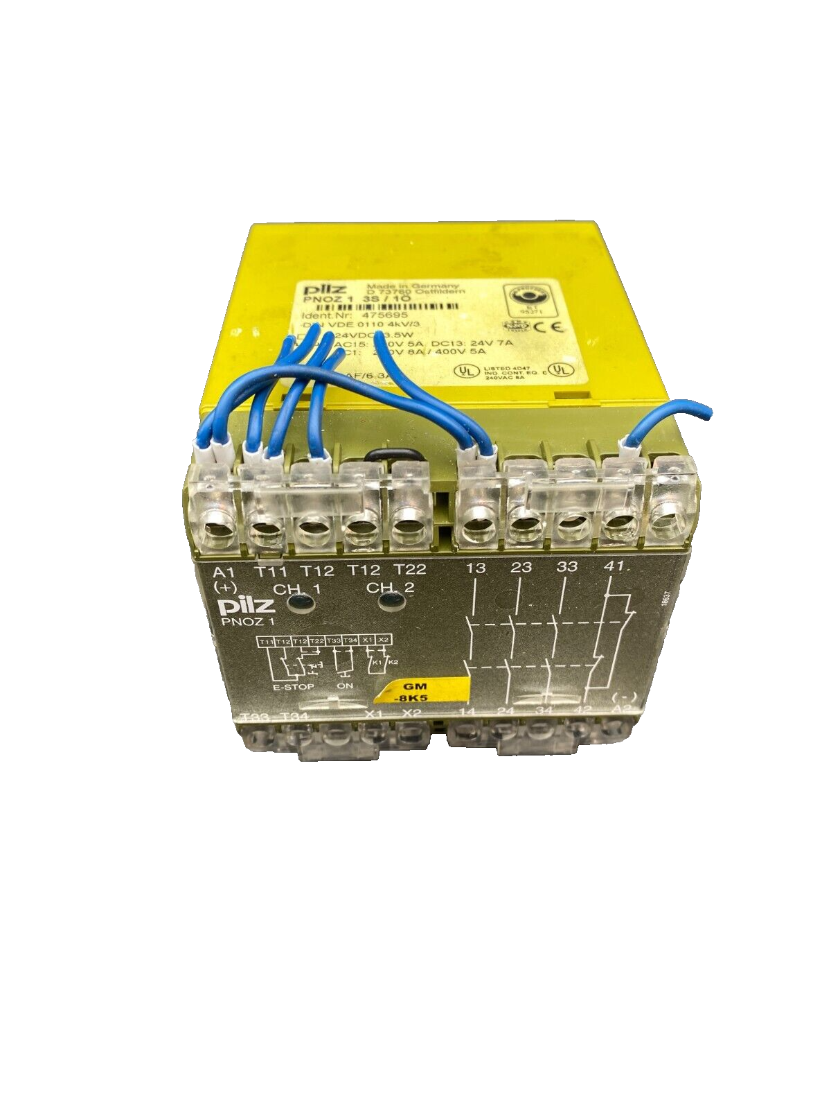 PILZ PNOZ 1 3S/1O 475695 RELAIS DE SECURITE