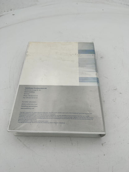 HEIDELBERG LOGICIEL PREPRESSINTERFACE 3.0 PREPRESS INTERFACE CP.186.1012/05