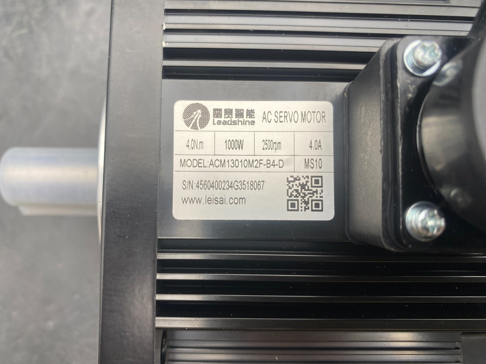 LEADSHINE ACM13010M2F - B4 - D 4.0N.m 1000W 2500rpm 4A AC SERVO MOTOR NEW - KLR Automation
