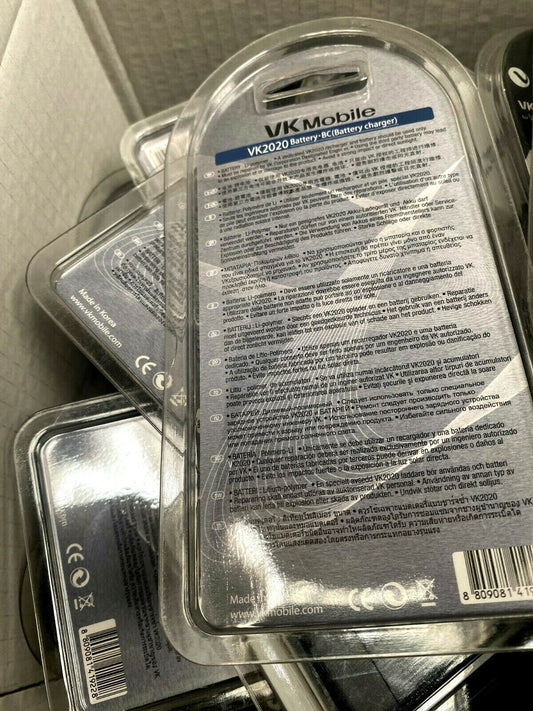 1pc x Original genuine VK Batterie BC VK2020 vkst - 2020 3,7v Batterie + chargeur - KLR Automation