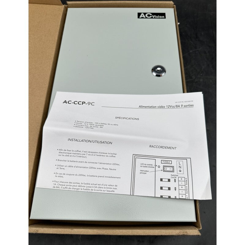 ACIE AC-CCP-9C-R VIDEO POWER SUPPLY