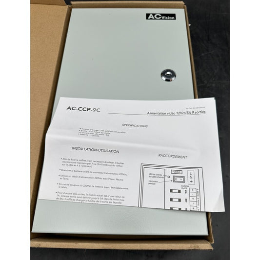 ACIE AC-CCP-9C-R VIDEO POWER SUPPLY