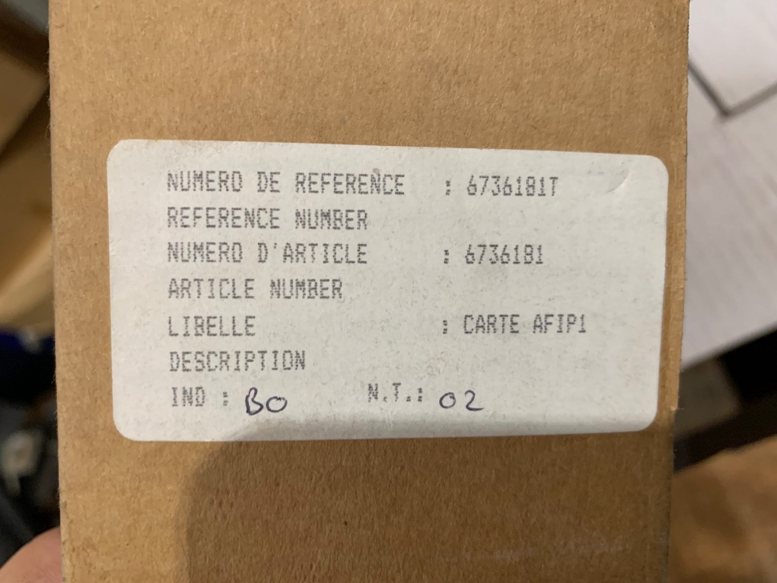 Merlin GERIN 6736181 B0 Circuit Board AFIP1 2E4100670nOR