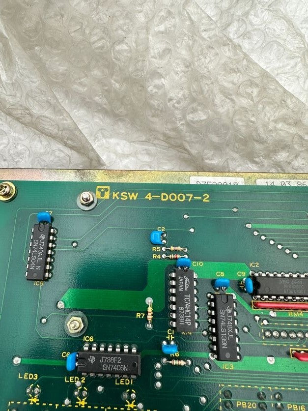 1pc x KSW 4-D007-2 D7E2A010 14.03.86 D64-008