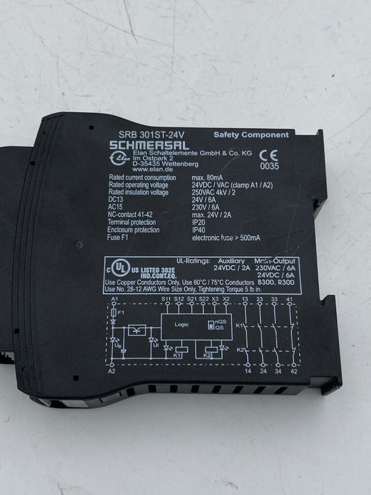 Relais de sécurité Schmersal SRB 301ST 24V - KLR Automation