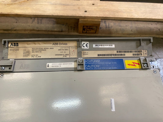 ABB SDS103 - 023A0 - 400V01 - 0000 3ADT211028R0002 SERVO DRIVE + MEMORY MODUL SDC 105 - KLR Automation