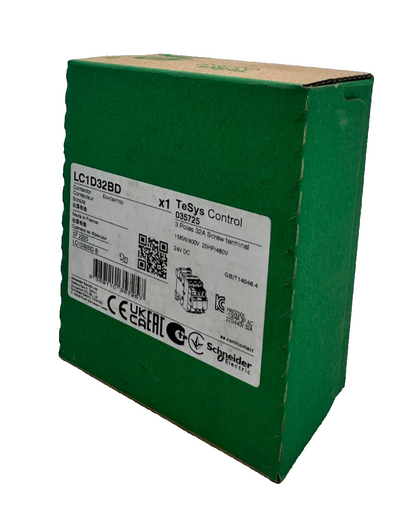 SCHNEIDER ELECTRIC LC1D32BD CONTACTEUR TESYS 035725 24VDC 15kW