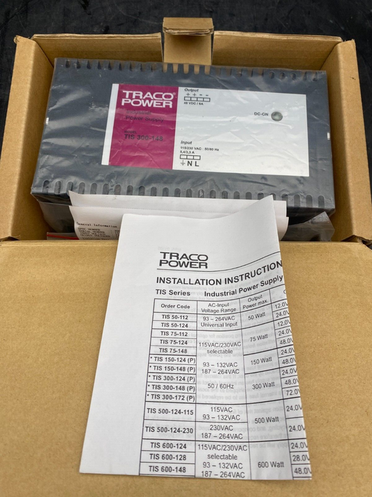 TRACO POWER TIS 300-148 INDUSTRIAL POWER SUPPLY