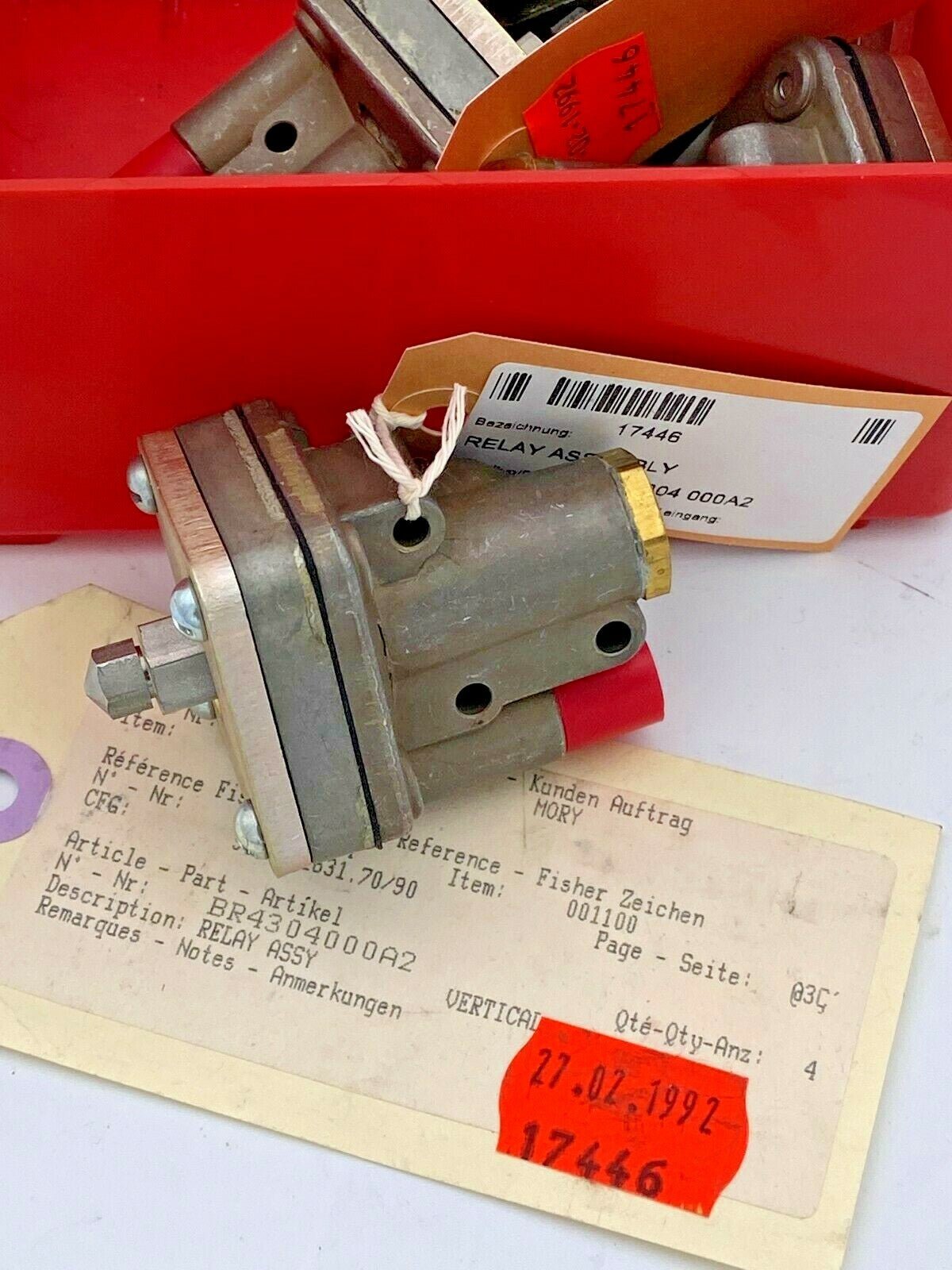 1pc x Fisher Parts Emerson Relay Assembly BR4304 BR 4304 000A2 - KLR Automation