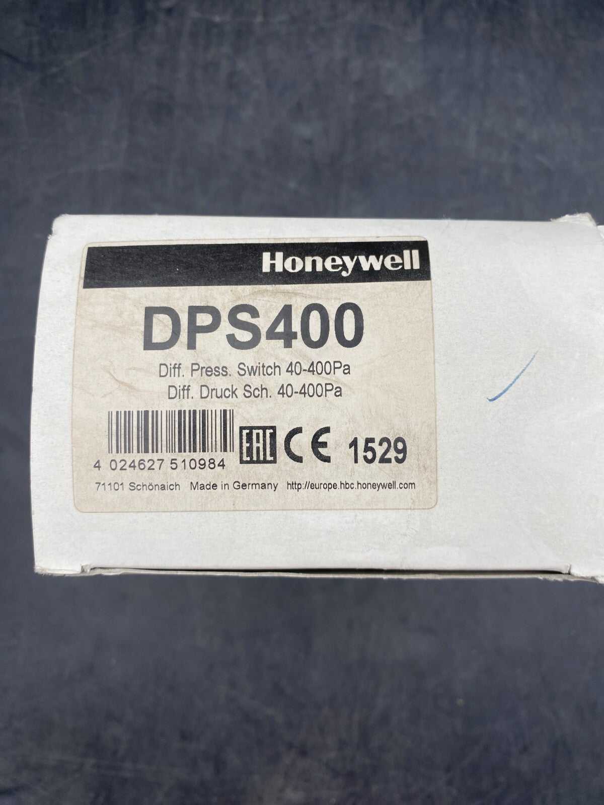 1pc x HONEYWELL DPS400 DIFFERENTIAL PRESSURE SWITCH 40 - 400PA - KLR Automation