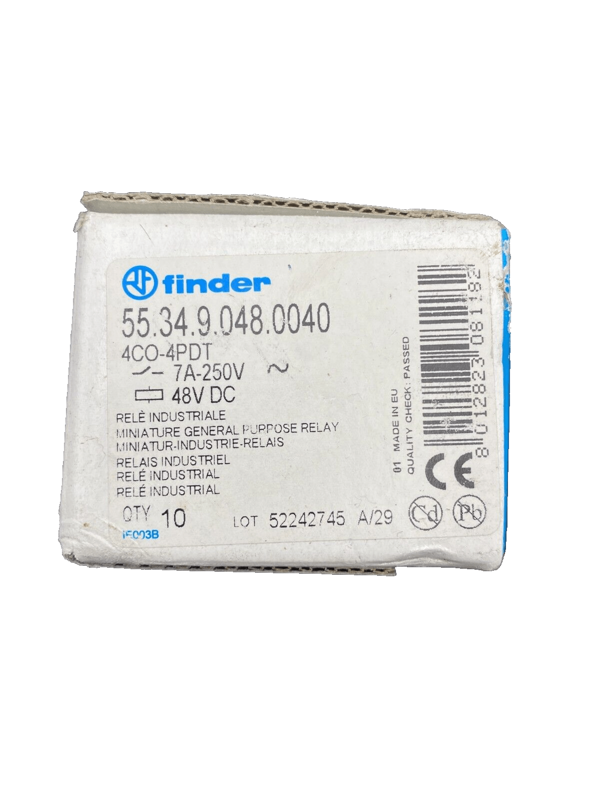FINDER 55.34.9.048.0040 RELAIS INDUSTRIEL x26pc - KLR Automation