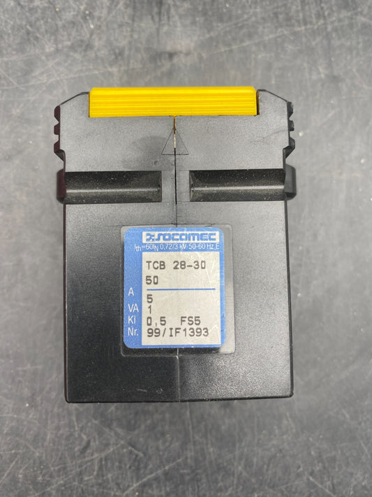LOT DE SOCOMEC TCB 28 - 30 50 5A 1VA + TCA 21 100 5A 1.5VA 0.72/3kV 50 - 60Hz - KLR Automation
