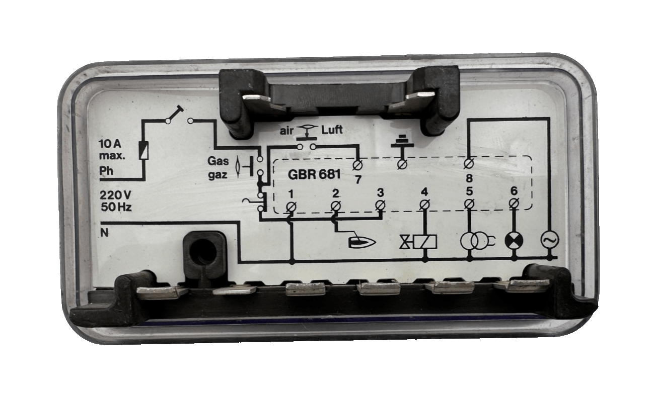OERTLI GBR 681 FLAMOSTAT BOITIER DE CONTROLE 220V 50Hz TOTAL 6A ts 2/1s - KLR Automation