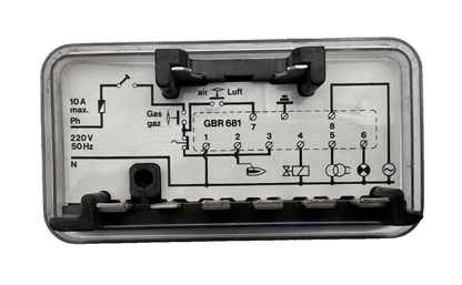 OERTLI GBR 681 FLAMOSTAT BOITIER DE CONTROLE 220V 50Hz TOTAL 6A ts 2/1s - KLR Automation