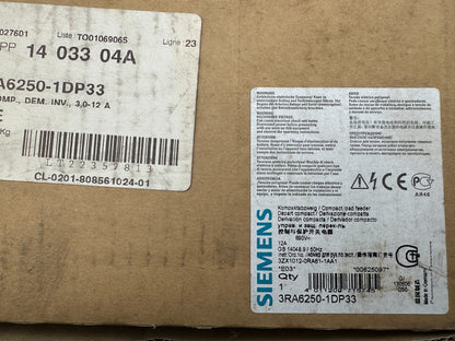 SIEMENS 3RA6250 - 1DP33 SIRIUS DEPART COMPACT - KLR Automation