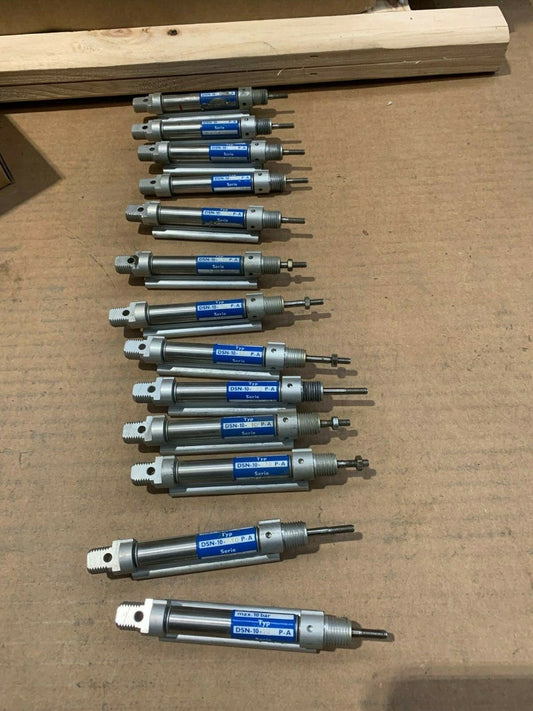 Old Stock 13 x Festo DSN - 10 - 10 - P - A Cylinder - KLR Automation