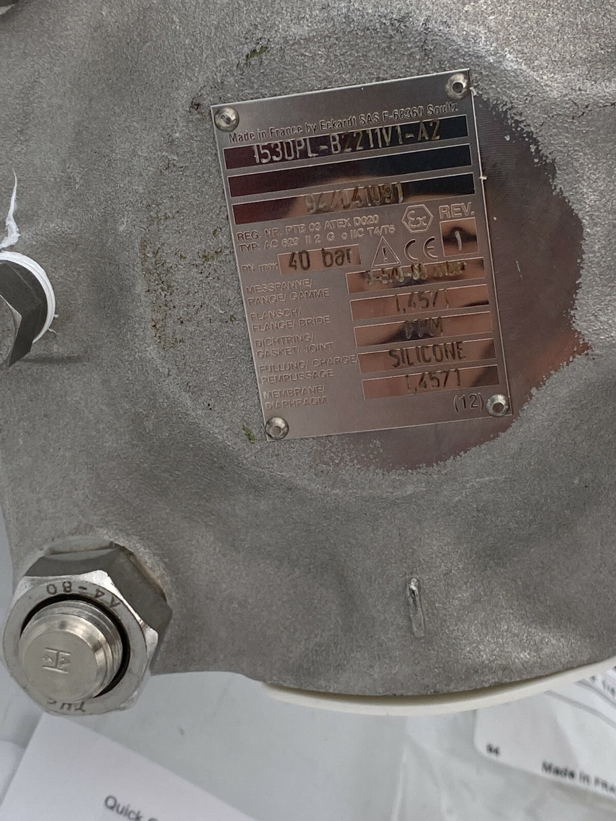 153DPL Pneumatic d/p Transmitter for Low - Foxboro Eckardt 153DPL - B2211V1 - A2 &1 - KLR Automation