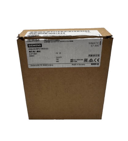 SIEMENS 6ES7331 - 7HF01 - 0AB0 ANALOG INPUT MODULE SM331 - KLR Automation