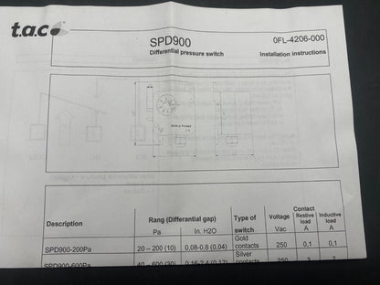 SCHNEIDER ELECTRIC TAC SDP900 - PA200 SDP900PA200 0 - 047 - 0102 - 0 - KLR Automation