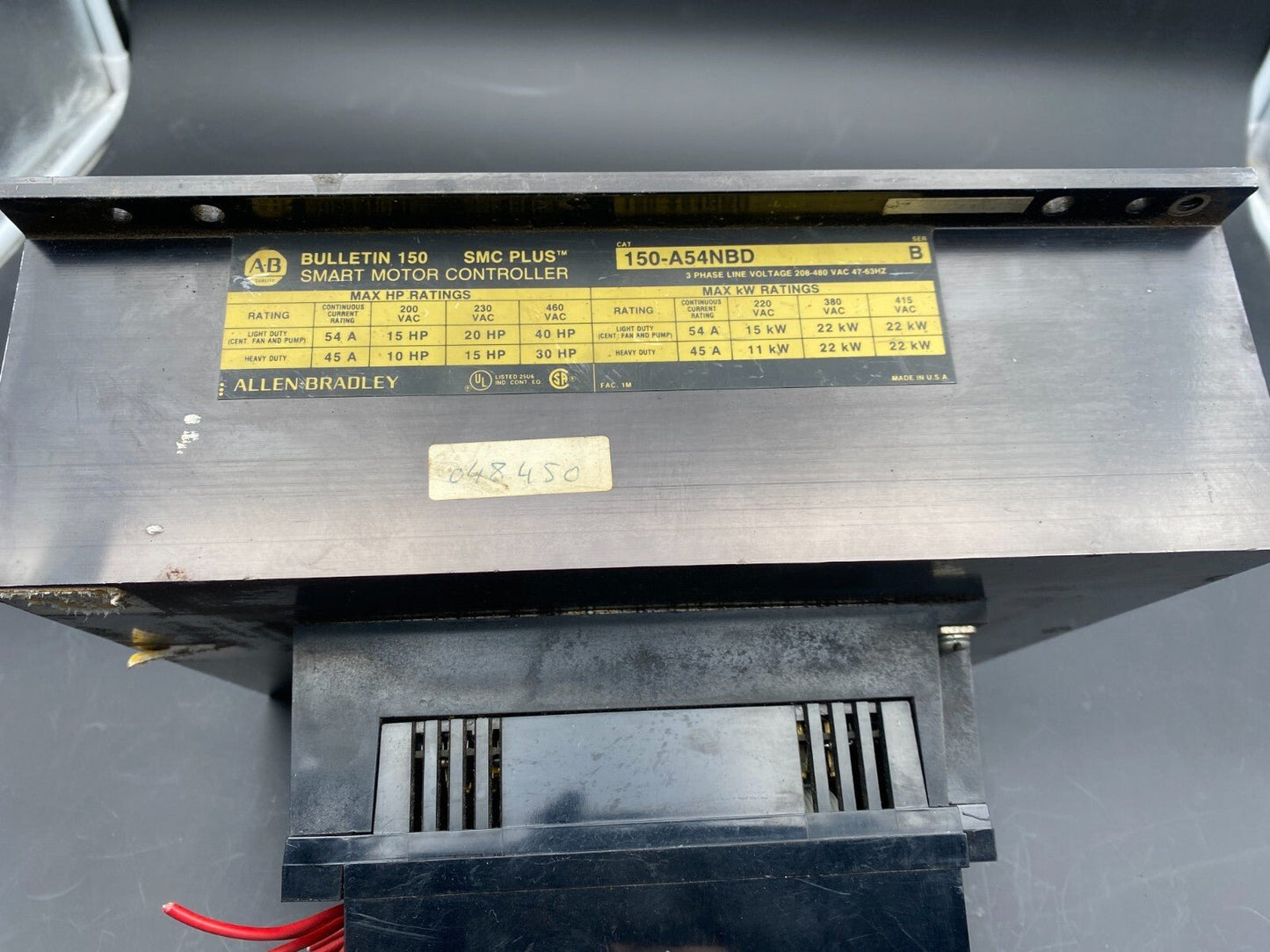 1pc x ALLEN - BRADLEY SMC PLUS 150 - A54NBD SMART MOTOR CONTROLLER - KLR Automation