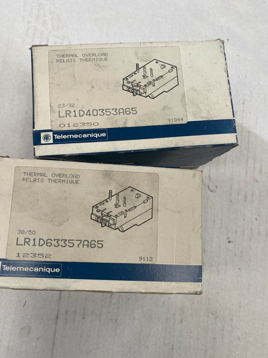 1pc x Telemecanique schneider LR1D63357A65 OVERLOAD RELAY - KLR Automation