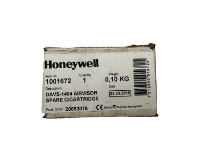 HONEYWELL 1001672 DAVS - 1404 AIRVISOR SPARE C/CARTRIDGE - KLR Automation