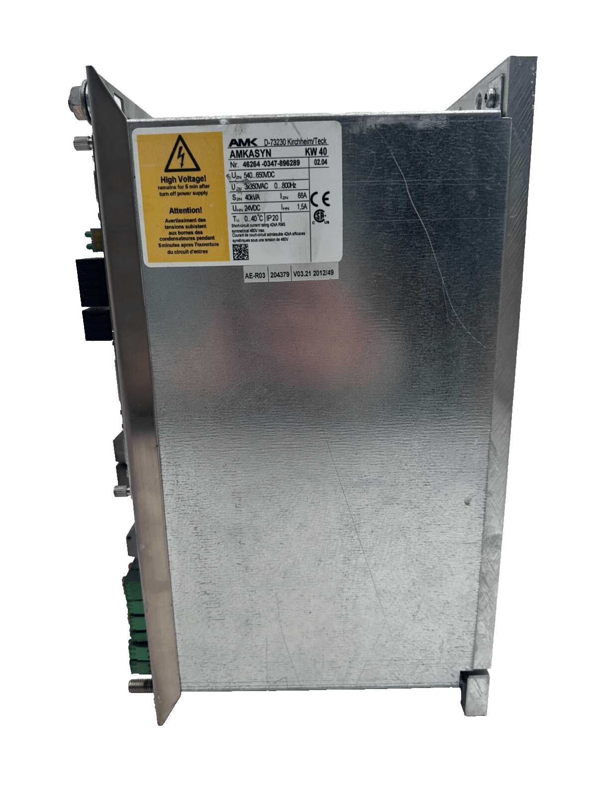 AMK AMKASYN KW 40 AVEC KW - R03 40kVA VERSION 02.04 SERVOMOTEUR - KLR Automation