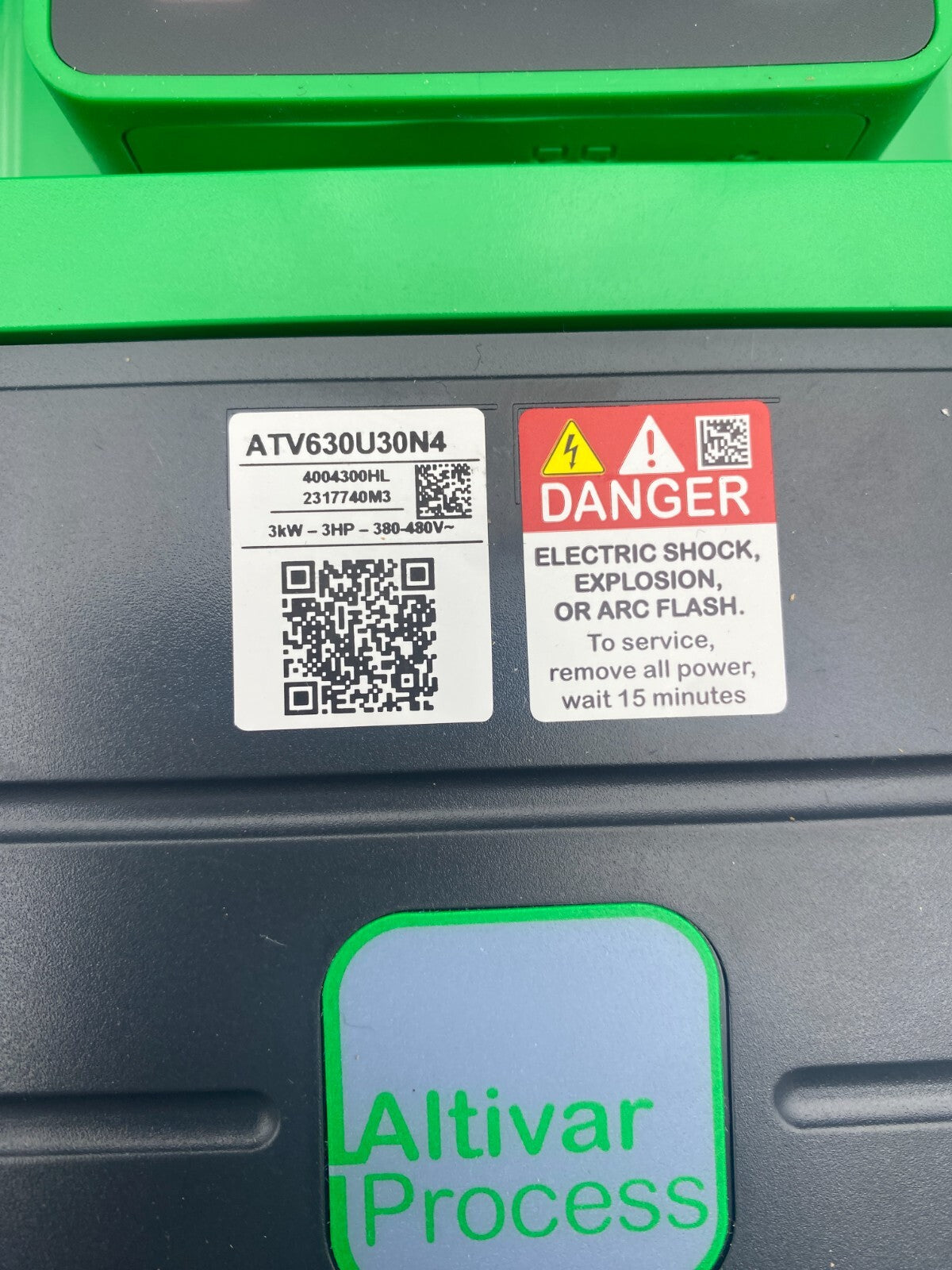SCHNEIDER ELECTRIC ATV630U30N4 ALTIVAR PROCESS 3kW 3HP 380-480 50/60Hz 075812