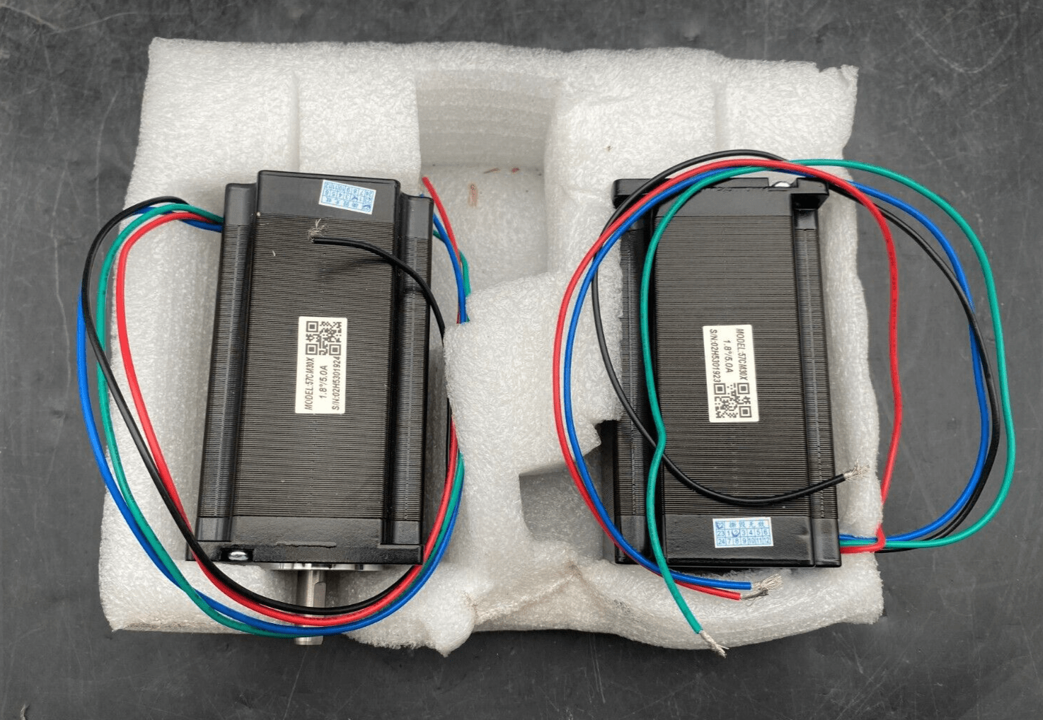 57CM30X 1.8° 5.0A STEPPER MOTOR x1pc - KLR Automation