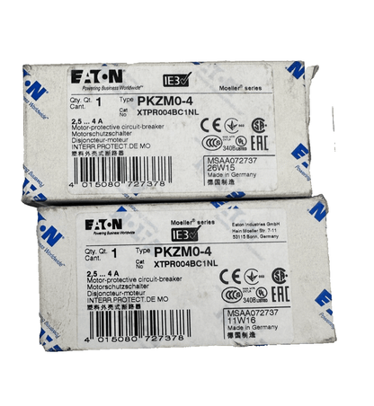 EATON MOELLER PKZM0 - 4 XTPR004BC1NL DISJONCTEUR MOTEUR x2pc - KLR Automation
