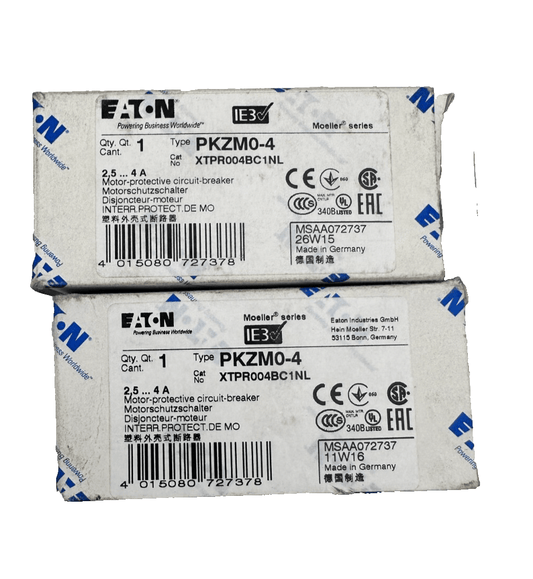 EATON MOELLER PKZM0 - 4 XTPR004BC1NL DISJONCTEUR MOTEUR x2pc - KLR Automation