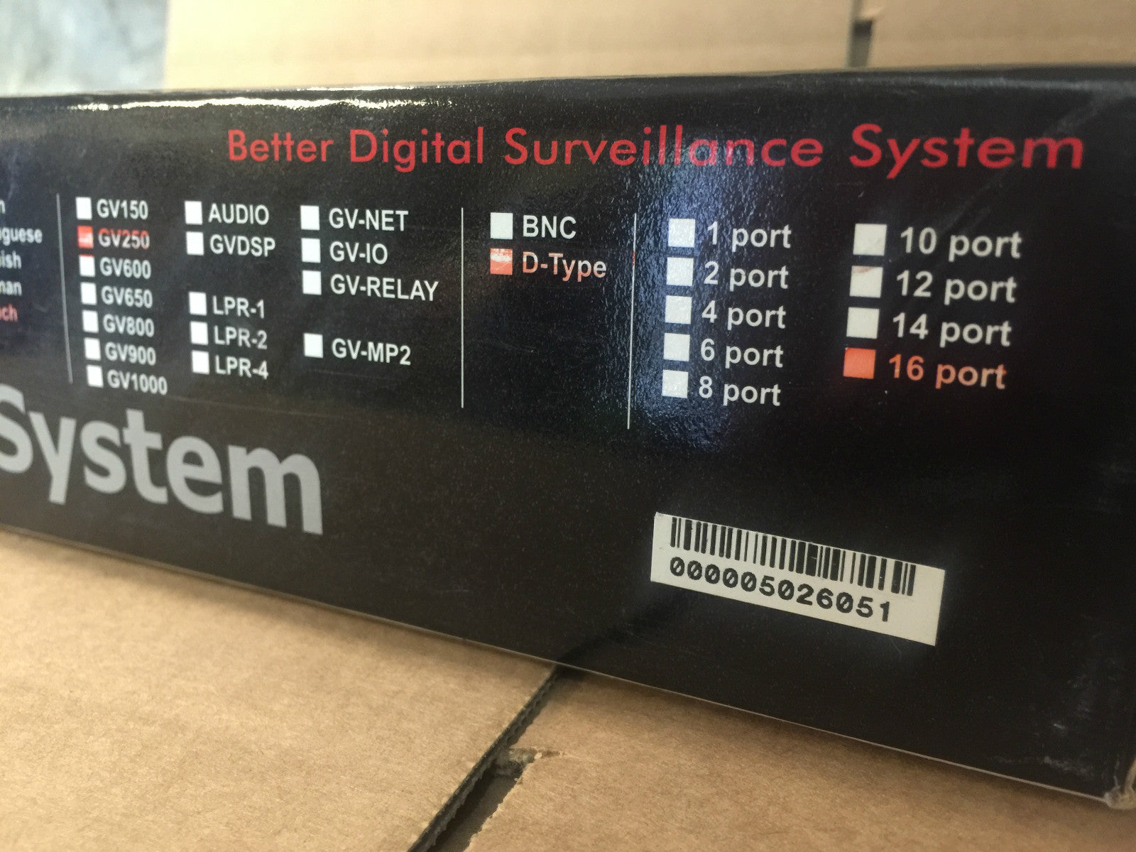  New Original GeoVision GV-250 16 ports D-type video surveillance card