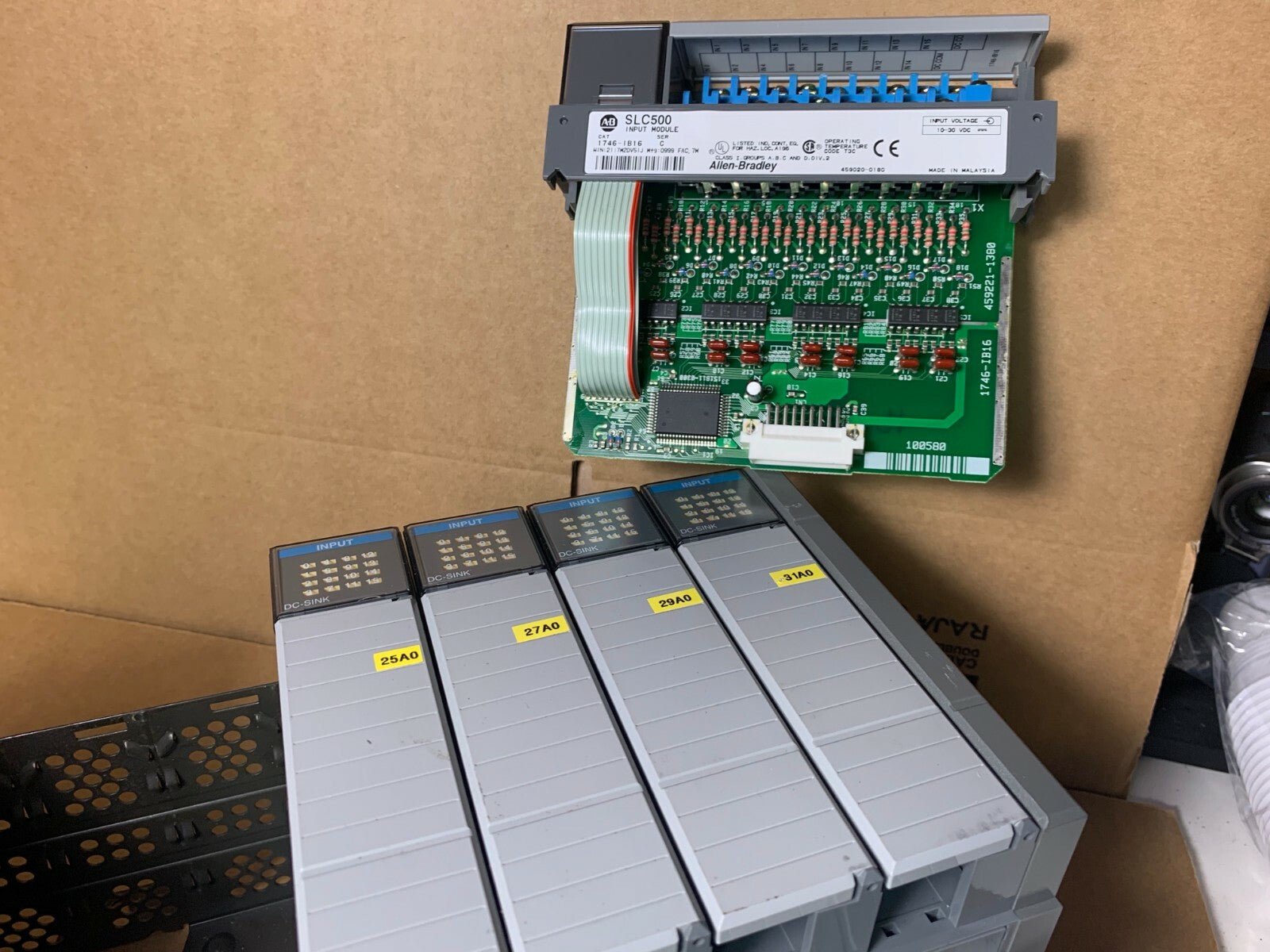 Allen Bradley SLC 500 Rack 1746 - A7 1746 - P2 1747 - L542 1747 - SN + 5 x 1746 - IB16 - KLR Automation