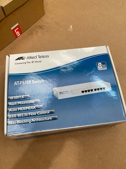 ALLIED TELESIS BOX AT - FS708 /POE - 10 8PORT 10/100BTX PLUS 1 SFP POE - KLR Automation
