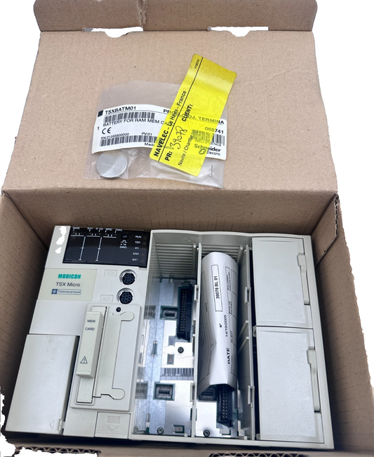 SCHNEIDER ELECTRIC TSX3721001 TSX MICRO + BATTERY PLC BASE UNIT