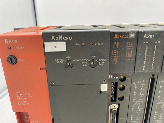 MITSUBISHI MELSEC PLC A61p A2NCPU AJ71C24 AX81 AY81  Without Key