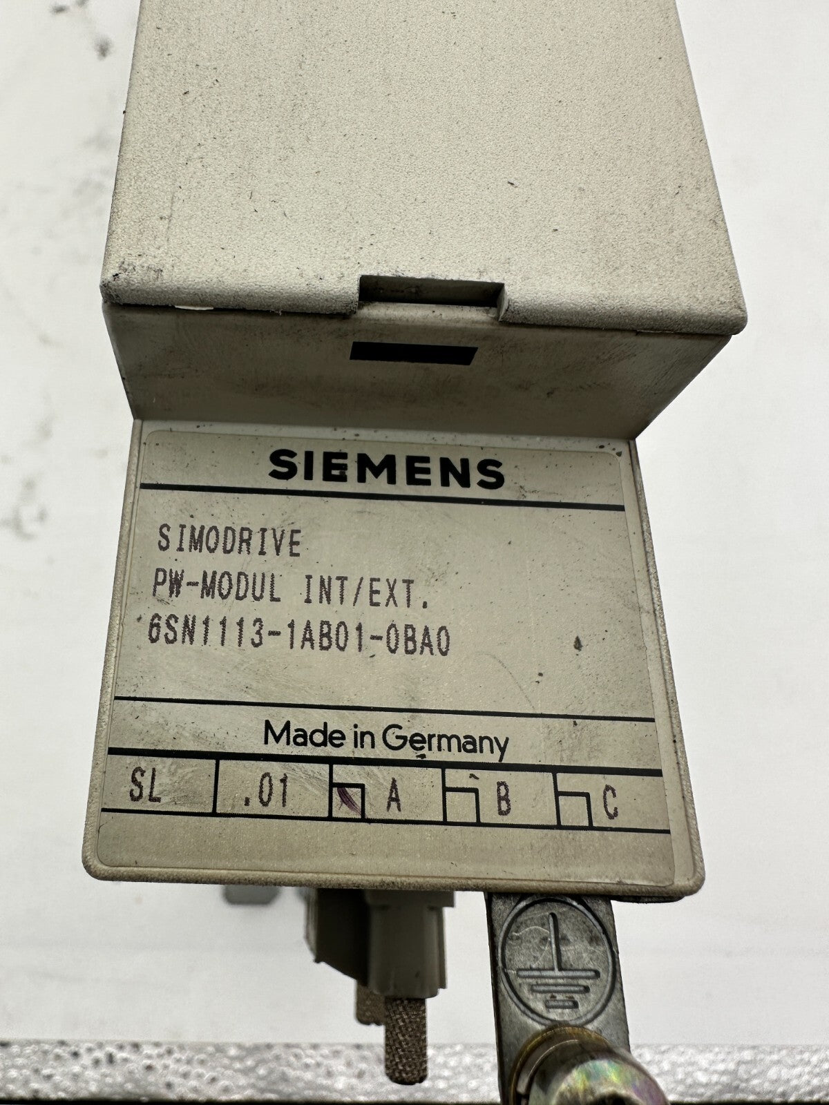 SIMODRIVE 611 PULSED RESISTOR, INTERNAL 6SN1113 - 1AB01 - 0BA0 PW - MODUL INT/EXT - KLR Automation