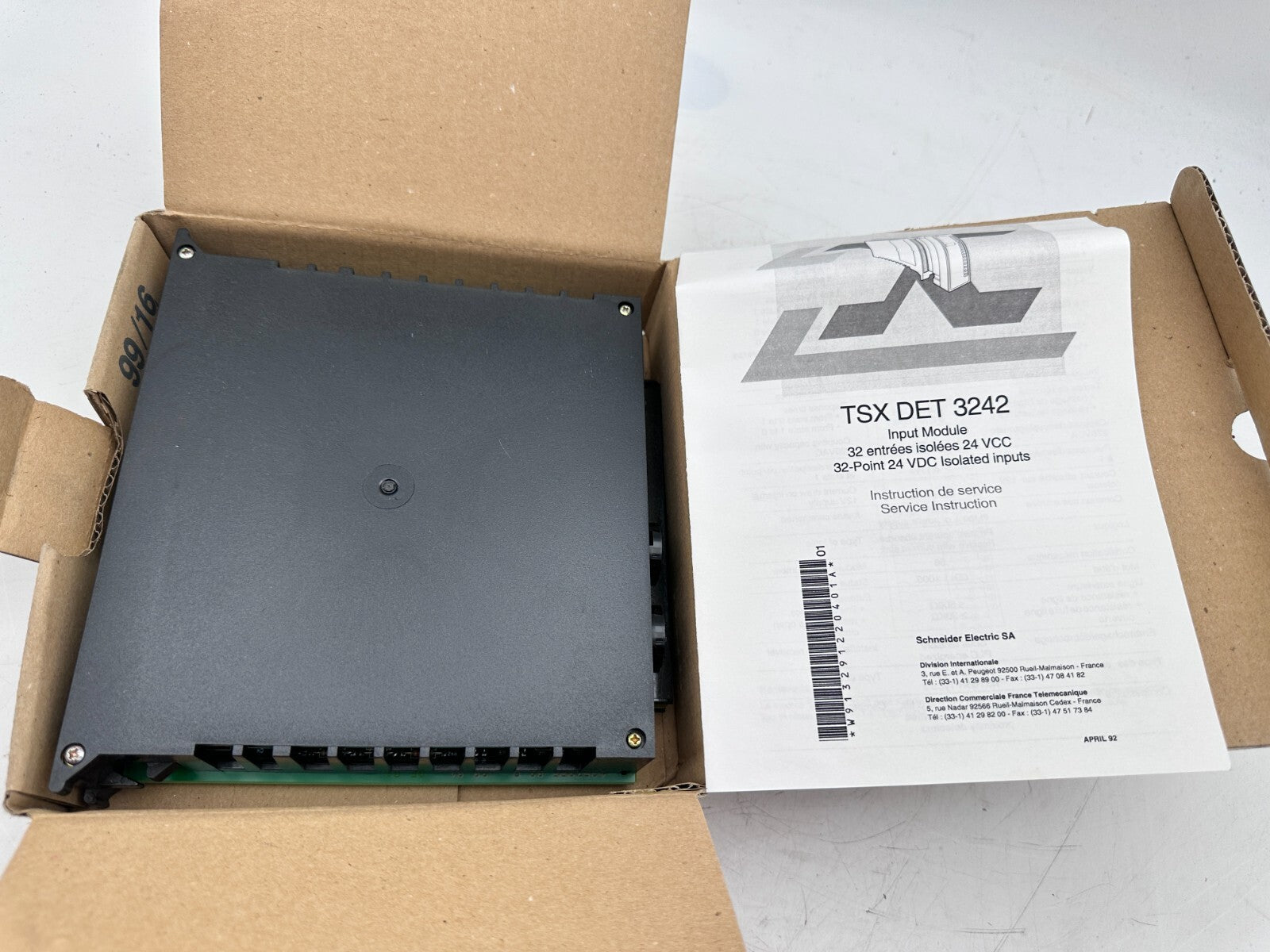 SCHNEIDER ELECTRIC TSXDET3242 PV 02 RL 03 32 INPUTS REGROUP 24 VDC - KLR Automation