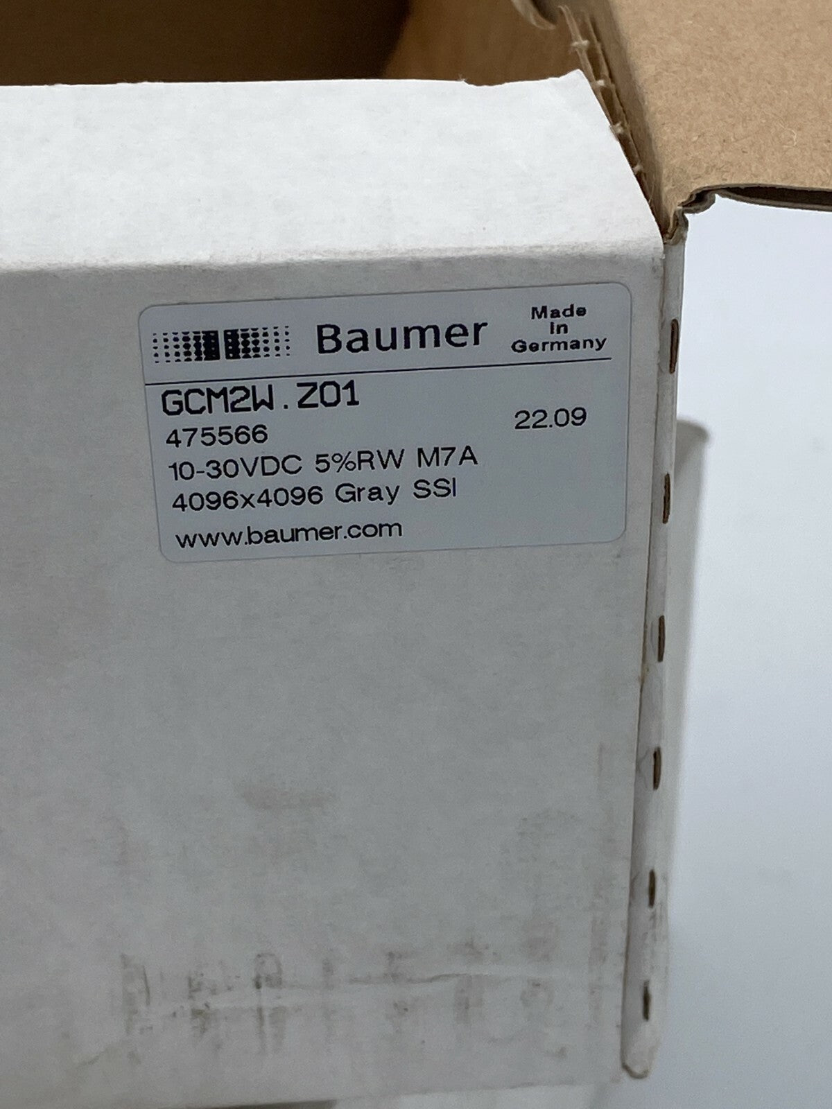 BAUMER Absolute encoders - SSI GCM2W with clamping flange GCM2W.Z01