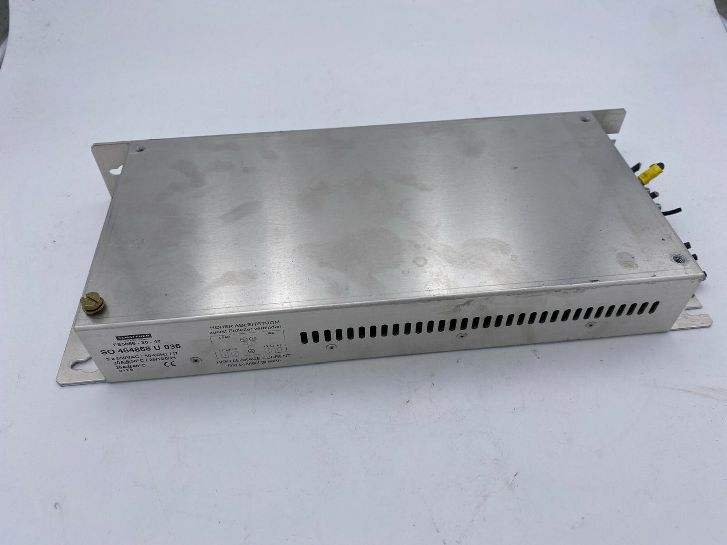 1pc x SCHAFFNER FS58866 - 30 - 47 SO U 036 464868 3x550VAC 50 - 60Hz - KLR Automation