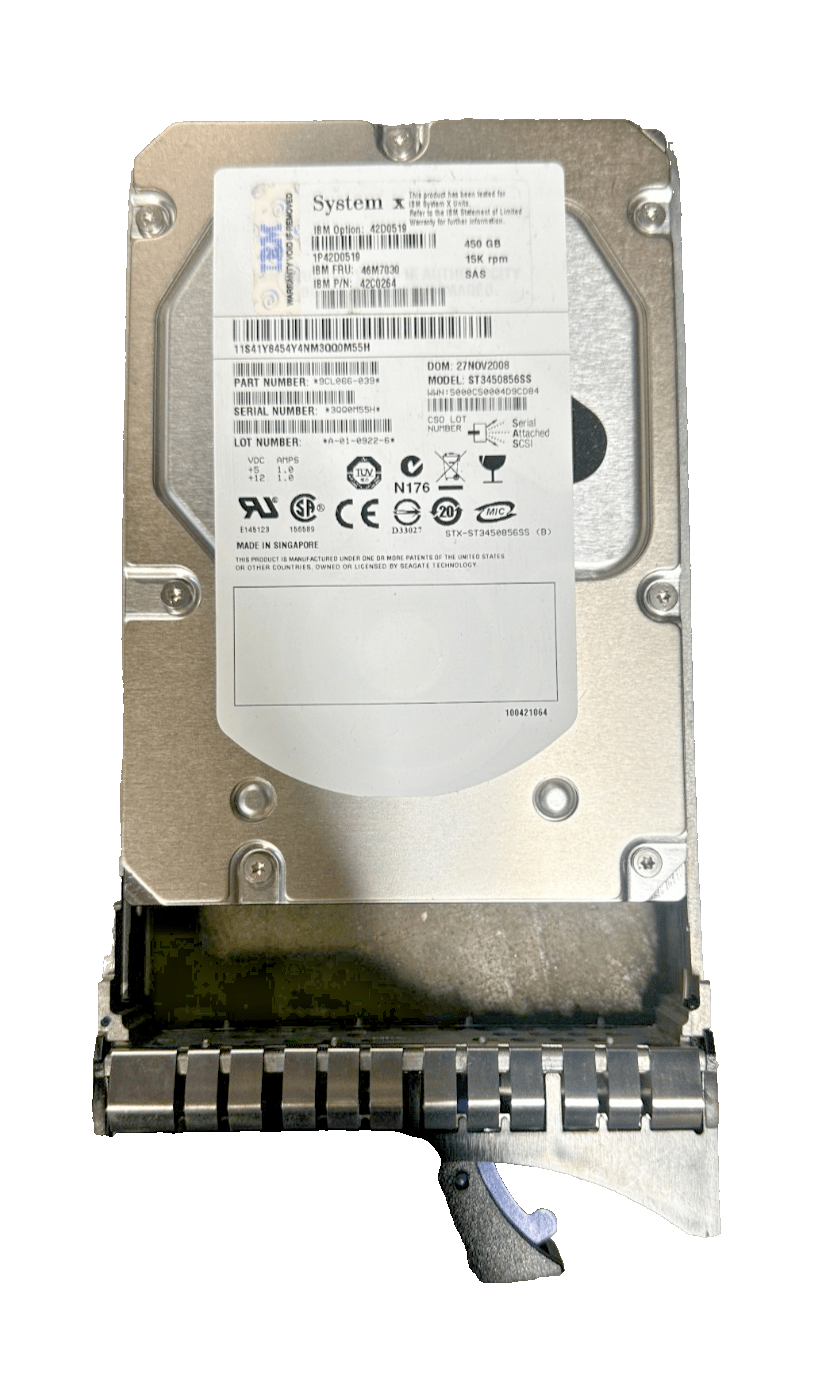 IBM ST3450856SS 42C0264 9CL066 - 039 450Gb 15k RPM SAS - KLR Automation