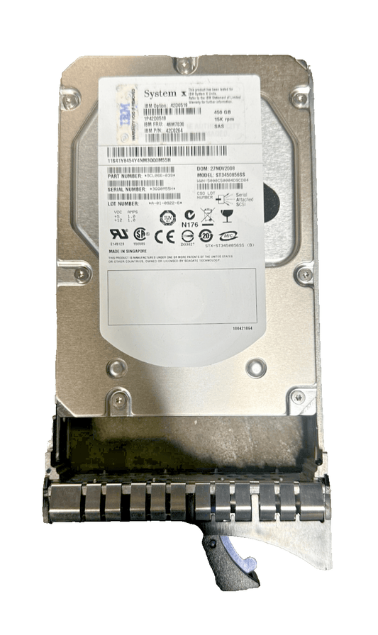 IBM ST3450856SS 42C0264 9CL066 - 039 450Gb 15k RPM SAS - KLR Automation