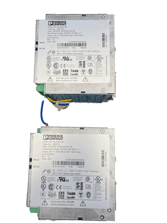 PHOENIX CONTACT QUINT - PS/1AC/24DC/20 2866776 QUINT POWER POWER SUPPLY x1pc - KLR Automation