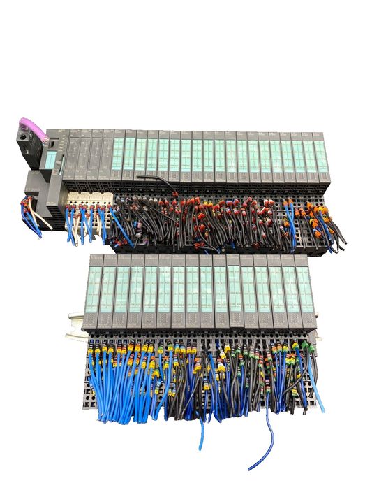 SIEMENS ET 200S + IM151-7 CPU + 4x PM-E ST + 19x 8 DI + 16x 8 DO
