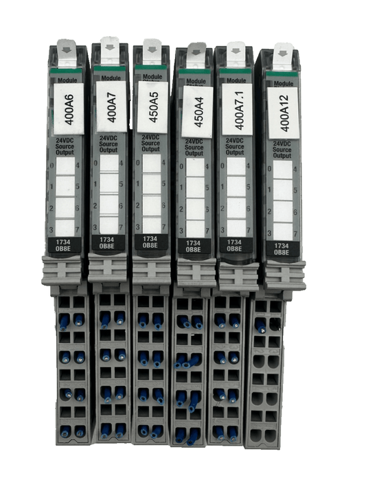 ALLEN BRADLEY 1734 - OB8E C 95723405 REV 01 OUTPUT MODULE x6pc - KLR Automation