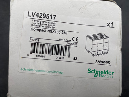 NEW SCHNEIDER ELECTRIC LV429517 COMPACT NSX100-250 1 3P LONG TERMINAL SHIELD