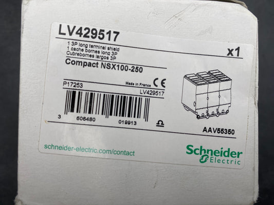 NEW SCHNEIDER ELECTRIC LV429517 COMPACT NSX100-250 1 3P LONG TERMINAL SHIELD