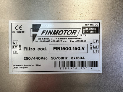 1pc x FINMOTOR FIN1500.150.V Filtre RFI Tri-phasé