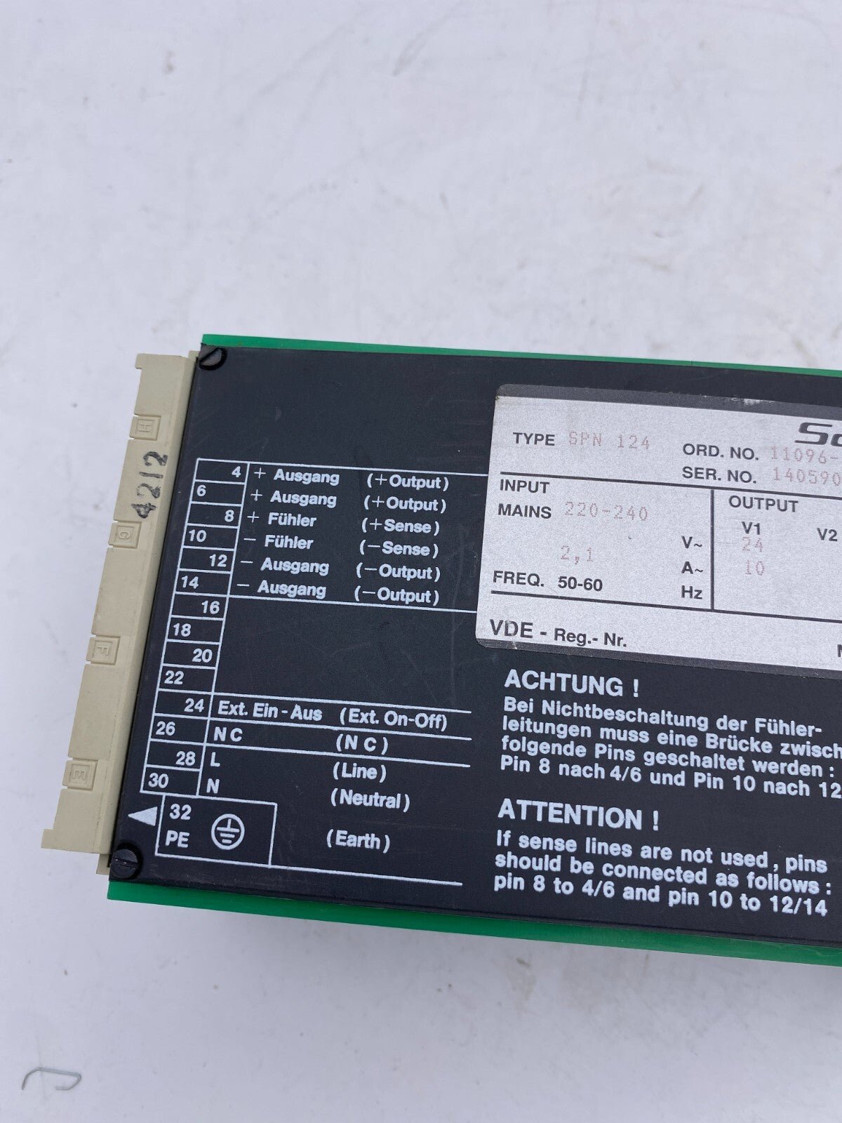 SCHROFF SPN 124 - KLR Automation